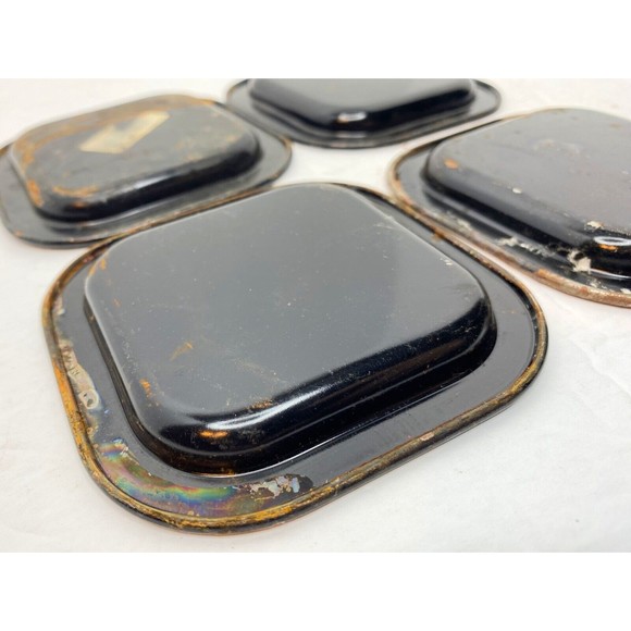 Jack Daniels No. 7 Whiskey Metal Costers Set Of 4, Vtg. Barware - Picture 7 of 10